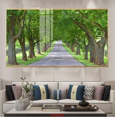 File in mica File tranh phong cảnh thiên nhiên PC3968 (bản gốc) làm vách ngăn