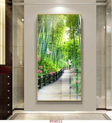 File in trần File tranh phong cảnh thiên nhiên PC4011 (bản gốc) hoa văn