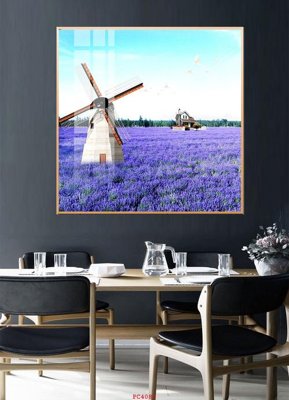 File gốc File tranh phong cảnh thiên nhiên PC4089 (in lụa) họa tiết 3D