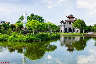 File tranh File tranh phong cảnh việt nam PC6103 (bản gốc) in lụa 3D