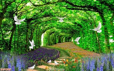 File tranh File gốc phong cảnh PC928 (bản gốc) treo phòng ăn