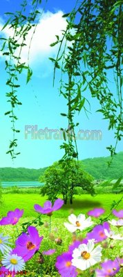 Download file tranh File tranh phong cảnh thiên nhiên PCN1181 (file gốc PSD)