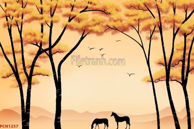 File in lụa File tranh phong cảnh thiên nhiên PCN1257 (tân cổ điển) File tranh phong cảnh thiên nhiên PCN1257