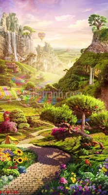 File in ấn File tranh phong cảnh thiên nhiên PCN136 (bản gốc) sắc nét