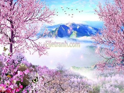 File in lụa File tranh phong cảnh thiên nhiên PCN1521 (phong cảnh) File tranh phong cảnh thiên nhiên PCN1521