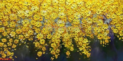 Tải file File tranh phong cảnh thiên nhiên PCN1603 (gốc) chủ đề hoa sen