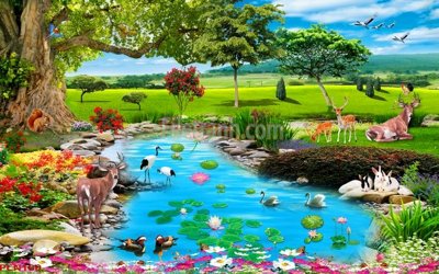 File in mica File tranh phong cảnh thiên nhiên PCN180 (bản gốc) siêu trong