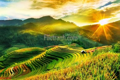 File tranh File tranh phong cảnh thiên nhiên PCN1818 (gốc) in film