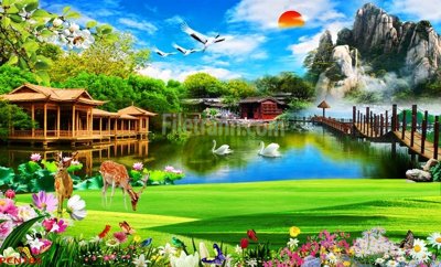 Tệp tin gốc File tranh phong cảnh thiên nhiên PCN185 (dùng cho in) File tranh phong cảnh thiên nhiên PCN185