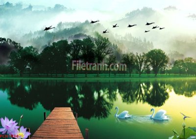 File tranh File tranh phong cảnh thiên nhiên PCN1934 (file gốc) chuẩn màu in