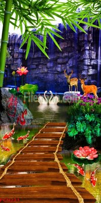 Tải file gốc File tranh phong cảnh thiên nhiên PCN221 (để in lụa)