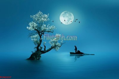 Hình ảnh file gốc in trần nhà File tranh phong cảnh thiên nhiên PCN2237