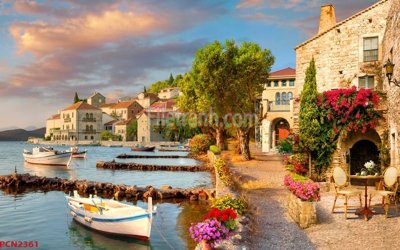 File tranh File tranh phong cảnh thiên nhiên PCN2361 (file gốc) chủ đề phong thủy