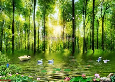 Ảnh gốc File tranh phong cảnh thiên nhiên PCN239 (siêu chi tiết) để in ấn