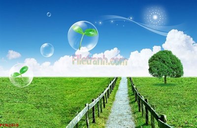 Tải file File tranh phong cảnh thiên nhiên PCN2418 (PSD) cho in tranh 3D