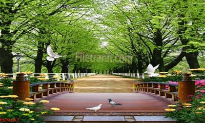 File tranh File tranh phong cảnh thiên nhiên PCN247 (file gốc) chủ đề phong thủy