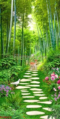 File gốc File tranh phong cảnh thiên nhiên PCN273 (in tráng gương) nghệ thuật