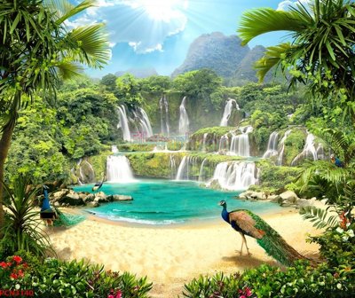 File gốc File tranh phong cảnh thiên nhiên PCN3140 (cho in ấn) độc quyền