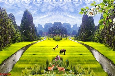 Tải file gốc File tranh phong cảnh thiên nhiên PCN320 (in khổ lớn) không mờ