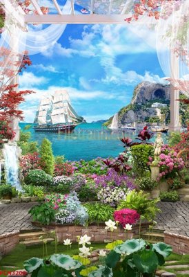 Chi tiết file ảnh File tranh phong cảnh thiên nhiên PCN3200 sắc nét