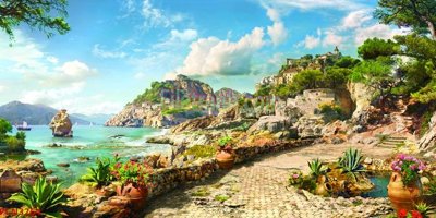 File PSD File tranh phong cảnh thiên nhiên PCN3264 (bản gốc) đã tách nền