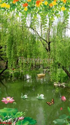 Ảnh gốc File tranh phong cảnh thiên nhiên PCN383 (nét căng) in mica