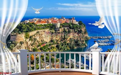 Hình ảnh file gốc in lụa File tranh phong cảnh thiên nhiên PCN455