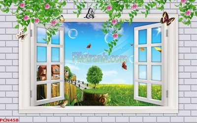 File in trần File tranh phong cảnh thiên nhiên PCN458 (bản gốc) 5D