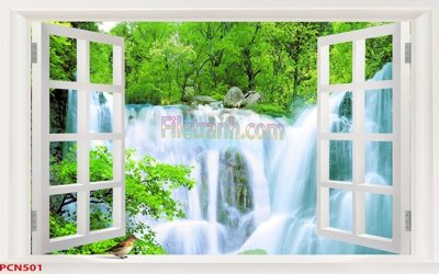 File in mica File tranh phong cảnh thiên nhiên PCN501 (bản gốc) làm vách ngăn