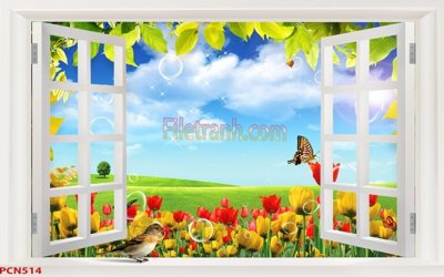 File gốc File tranh phong cảnh thiên nhiên PCN514 (chuẩn màu) cho in offset