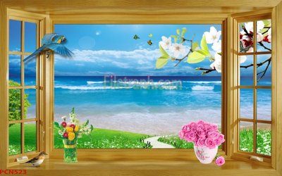 File gốc File tranh phong cảnh thiên nhiên PCN523 (trang trí) cho phòng khách