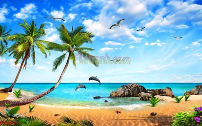 Tải file File tranh phong cảnh thiên nhiên PCN577 (gốc) làm tranh trang trí