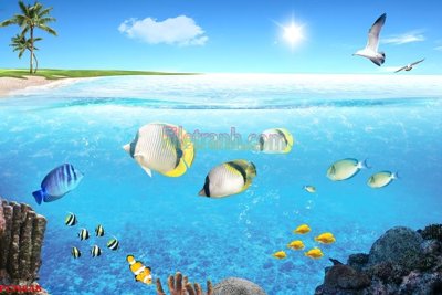 Tải file PSD File tranh phong cảnh thiên nhiên PCN848 (nguyên layer) để in