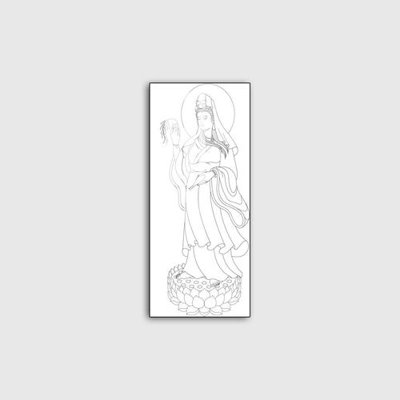 Download file gốc File tranh phật giáo PG09364 (in lụa) nghệ thuật