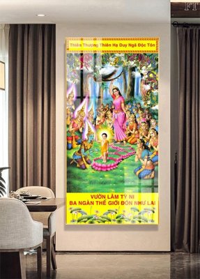 File tranh gốc in trần nhà File tranh phật PG1009 3D
