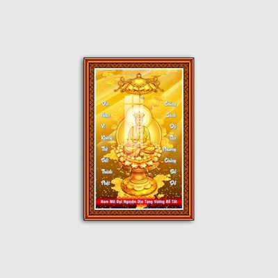 File gốc File tranh phật giáo PG10093 (in lụa) tranh mã đáo