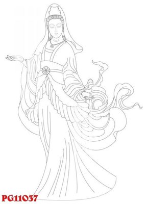 File PSD File tranh phật giáo PG11037 (bản gốc) chất lượng nhất