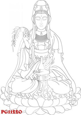 File ảnh File tranh phật giáo PG11220 (gốc) trang trí khách sạn