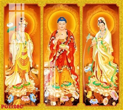 File gốc File tranh phật giáo PG11280 (phong cách) tối giản