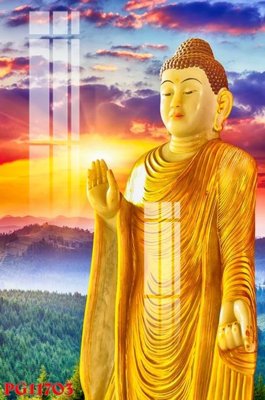 File ảnh gốc File tranh phật giáo PG11703 (chuyên in mica)