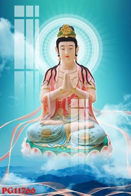 File in trần File tranh phật giáo PG11766 (bản gốc) hoa văn