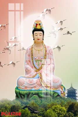 File PSD File tranh phật giáo PG11768 (bản gốc) cho nhà in