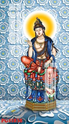 File PSD File tranh phật giáo PG11838 (gốc) tách lớp chi tiết