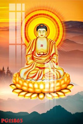 File in trần File tranh phật giáo PG11863 (bản gốc) phong cảnh