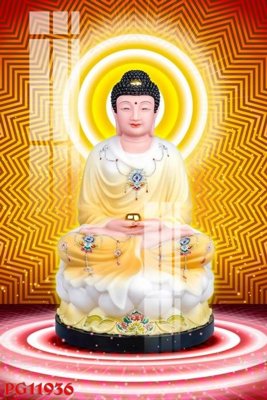 File in mica File tranh phật giáo PG11936 (bản gốc) sắc sảo