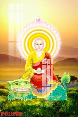 Download file gốc File tranh phật giáo PG11998 (in lụa) tranh 3D
