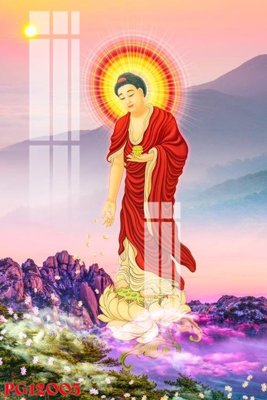 File in trần File tranh phật giáo PG12003 (file gốc) xuyên sáng