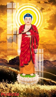 File ảnh File tranh phật giáo PG12026 (gốc) in decal dán tường