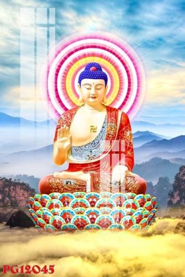 File gốc File tranh phật giáo PG12045 (in mica) cắt laser