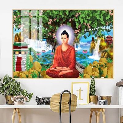 File tranh in trần 3D File tranh phật giáo PG13532 (ảnh gốc)
